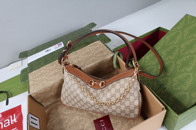 Gucci Starlet medium shoulder bag A00CI1 brown