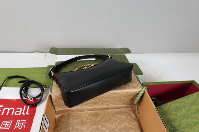 Gucci Starlet medium shoulder bag soft leather A00CI1 black