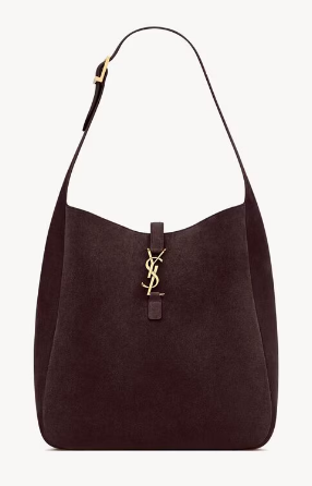 Saint Laurent LE 5 A 7 supple LARGE in suede 850545 ARABICA
