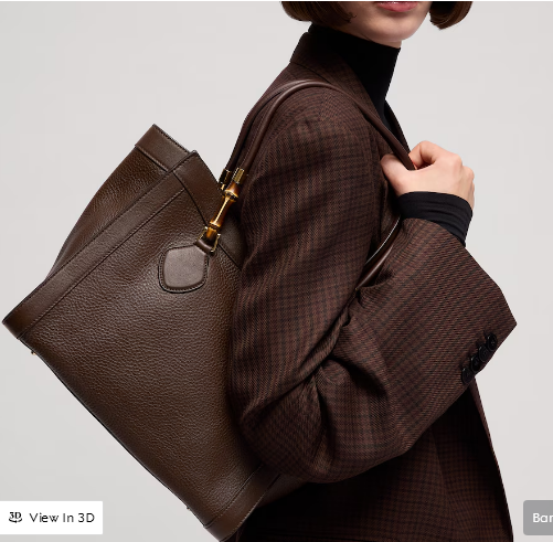 Gucci Bamboo Tote medium bag A005YB Dark brown