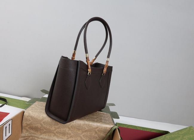 Gucci Bamboo Tote medium bag A005YB Dark brown