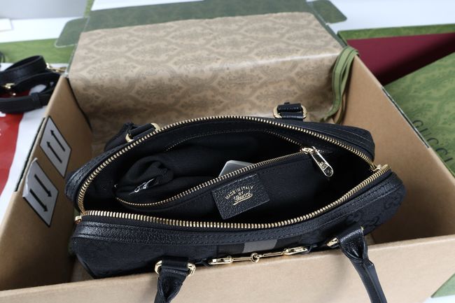 Gucci Borsetto medium boston bag 866732 black