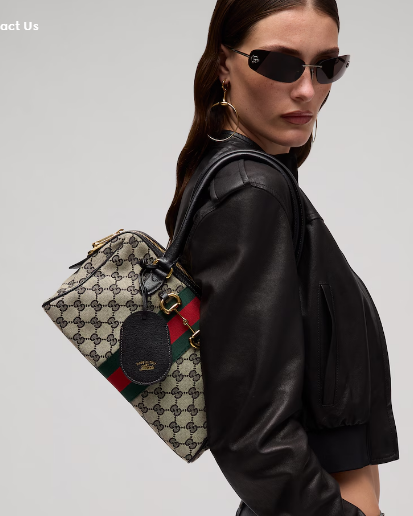 Gucci Borsetto medium boston bag canvas 866732 black