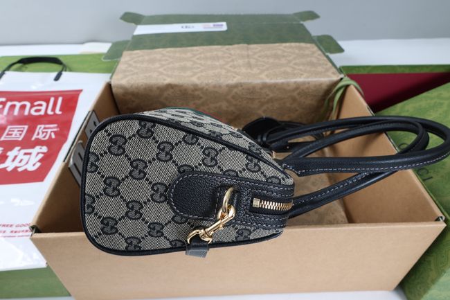 Gucci Borsetto medium boston bag canvas 866732 black