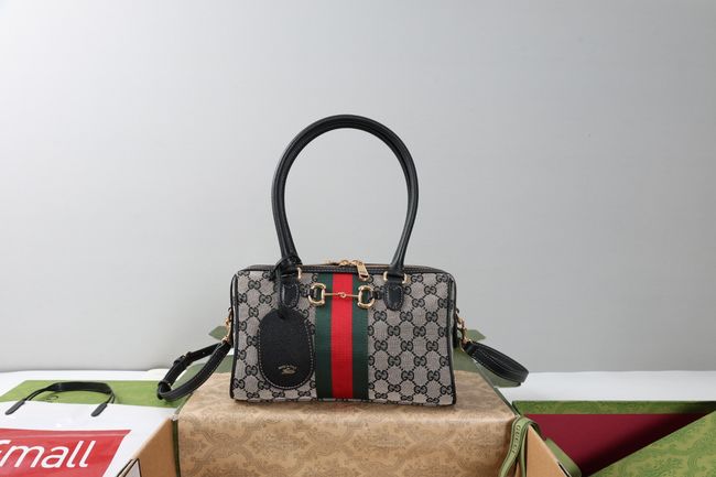 Gucci Borsetto medium boston bag canvas 866732 black
