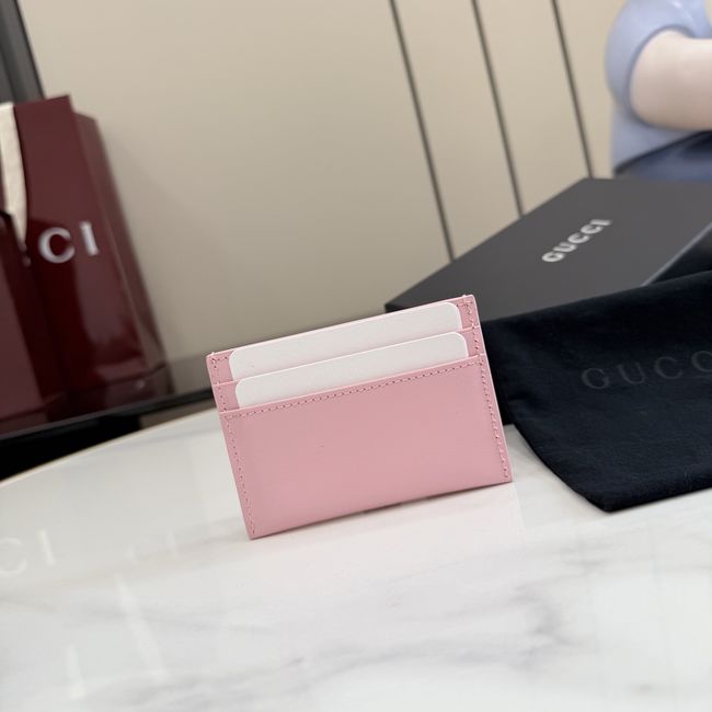 Gucci Card case with Horsebit A006YR pink