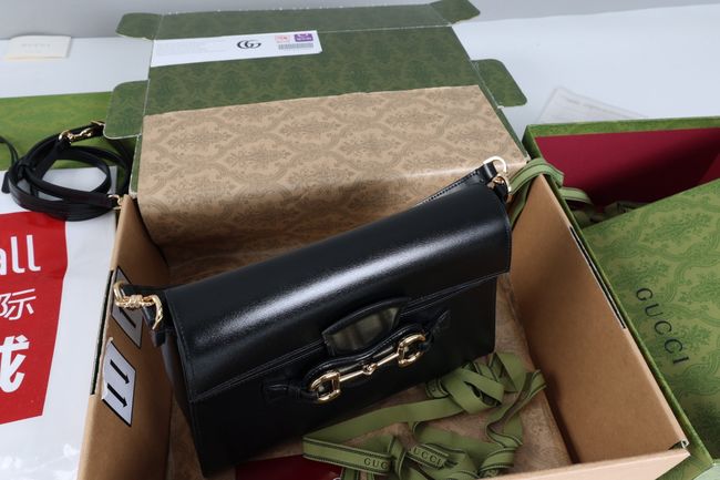 Gucci Horsebit Duomo medium top handle bag A006N6 black