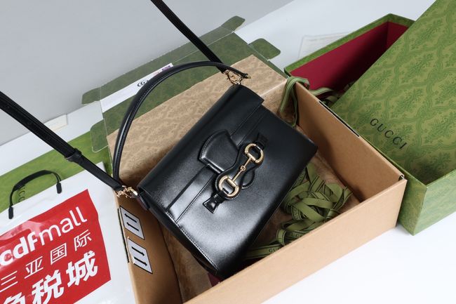 Gucci Horsebit Duomo medium top handle bag A006N6 black