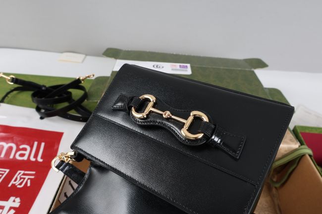 Gucci Horsebit Duomo small top handle bag A006O9 black Gucci Horsebit Duomo small top handle bag A006O9 black