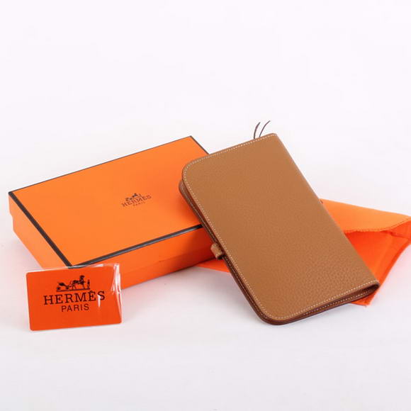 Hermes Dogon Combined Wallets A508 Coffee Hermes Dogon Combined Wallets A508 Coffee