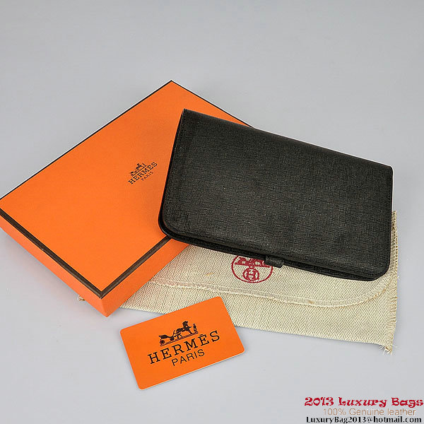 Hermes Dogon Wallet Travel Case H001 Black Hermes Dogon Wallet Travel Case H001 Black