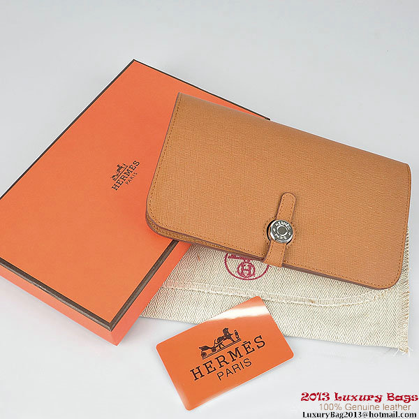 Hermes Dogon Wallet Travel Case H001 Camel Hermes Dogon Wallet Travel Case H001 Camel