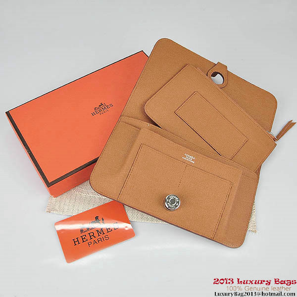 Hermes Dogon Wallet Travel Case H001 Camel Hermes Dogon Wallet Travel Case H001 Camel