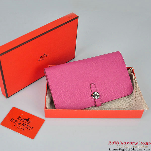 Hermes Dogon Wallet Travel Case H001 Peach Hermes Dogon Wallet Travel Case H001 Peach