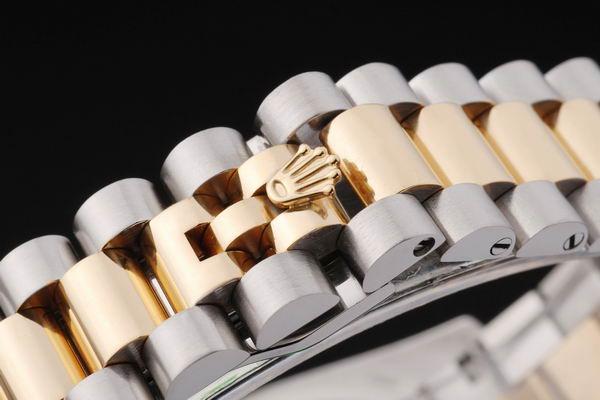 Rolex Datejust Golden White Stainless Steel Watch-RD2407 Rolex Datejust Golden White Stainless Steel Watch-RD2407