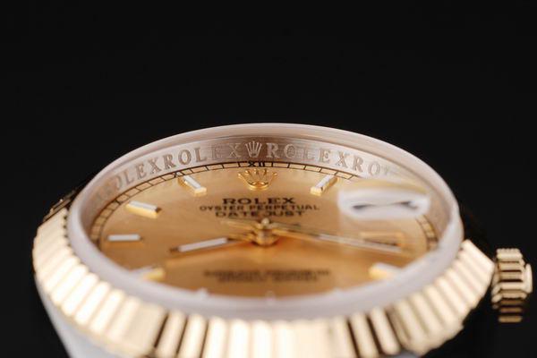 Rolex Datejust Golden Cutwork Stainless Steel Men Watch-RD2404 Rolex Datejust Golden Cutwork Stainless Steel Men Watch-RD2404