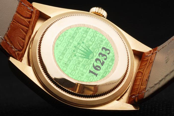 Rolex Datejust Golden Surface Leather 34mm Men Watch-RD4016 Rolex Datejust Golden Surface Leather 34mm Men Watch-RD4016