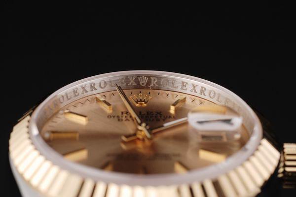Rolex Datejust Golden Surface Stainless Steel Men Watch-RD2406 Rolex Datejust Golden Surface Stainless Steel Men Watch-RD2406