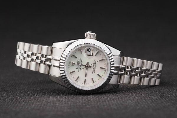 Rolex Datejust Mechanism Silver White Women Watch-RD2456 Rolex Datejust Mechanism Silver White Women Watch-RD2456