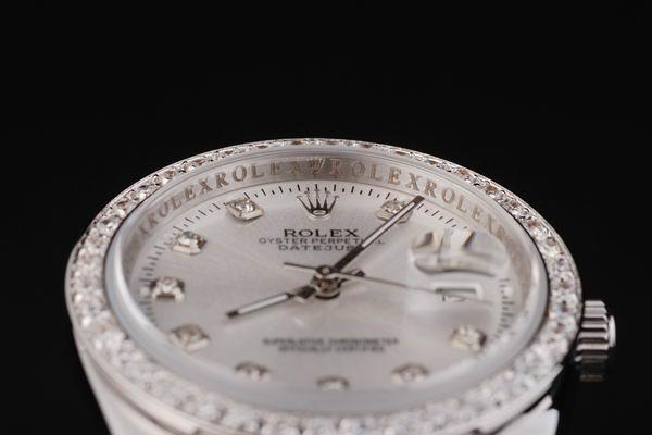 Rolex Datejust Mechanism White Diamond Men Watch-RD2416 Rolex Datejust Mechanism White Diamond Men Watch-RD2416