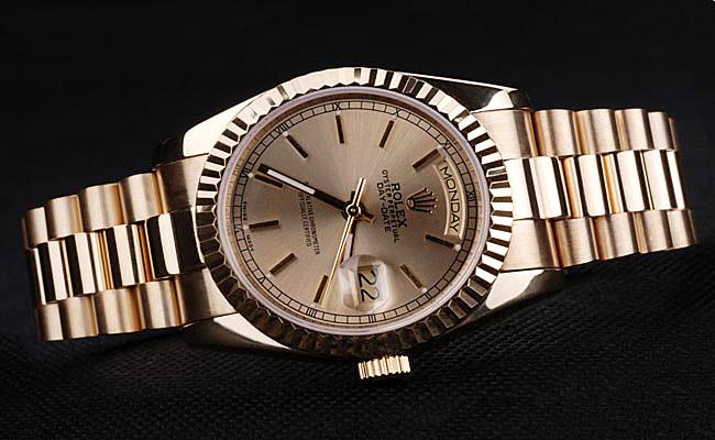 Rolex Day-Date Golden Surface Cutwork Men Watch-RD3838 Rolex Day-Date Golden Surface Cutwork Men Watch-RD3838