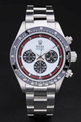 Rolex Daytona Mechanism Black Bezel&White 39mm Watch-RD3858 Rolex Daytona Mechanism Black Bezel&White 39mm Watch-RD3858