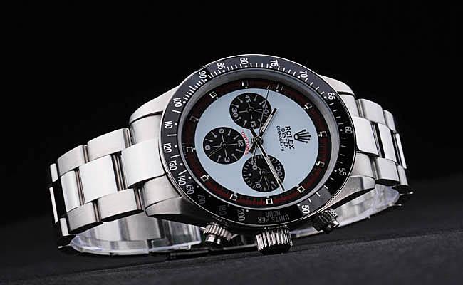 Rolex Daytona Mechanism Black Bezel&White 39mm Watch-RD3858 Rolex Daytona Mechanism Black Bezel&White 39mm Watch-RD3858