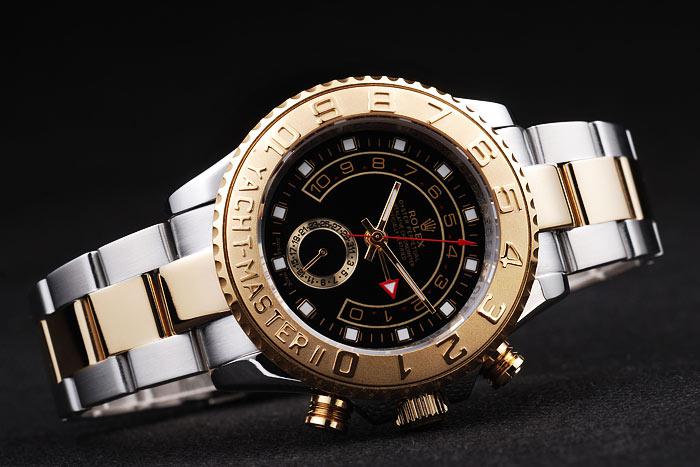 Rolex Yacht-Master II Golden Bezel&Black Surface Watch-RY3329 Rolex Yacht-Master II Golden Bezel&Black Surface Watch-RY3329