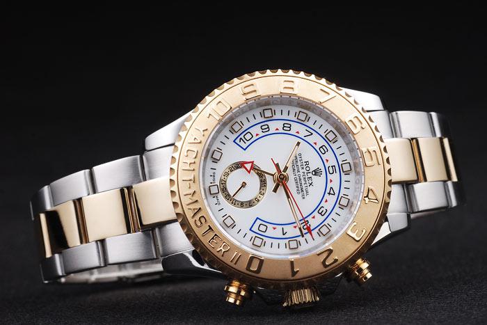 Rolex Yacht-Master II Golden Bezel&White Surface Watch-RY3331 Rolex Yacht-Master II Golden Bezel&White Surface Watch-RY3331