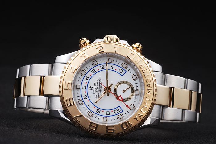 Rolex Yacht-Master II Golden Bezel&White Surface Watch-RY3331 Rolex Yacht-Master II Golden Bezel&White Surface Watch-RY3331